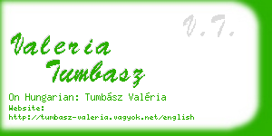 valeria tumbasz business card